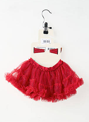 Jupe courte doublure rouge MAYORAL fille