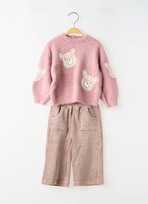 Ensemble pantalon manches longues rose MAYORAL fille