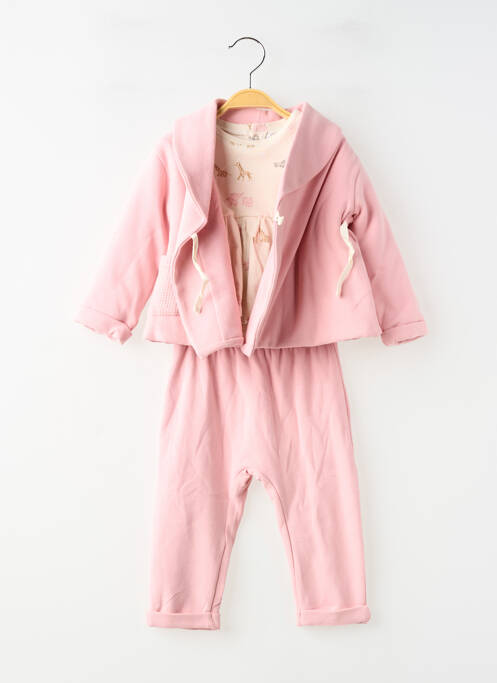 Ensemble pantalon manches longues rose MAYORAL fille