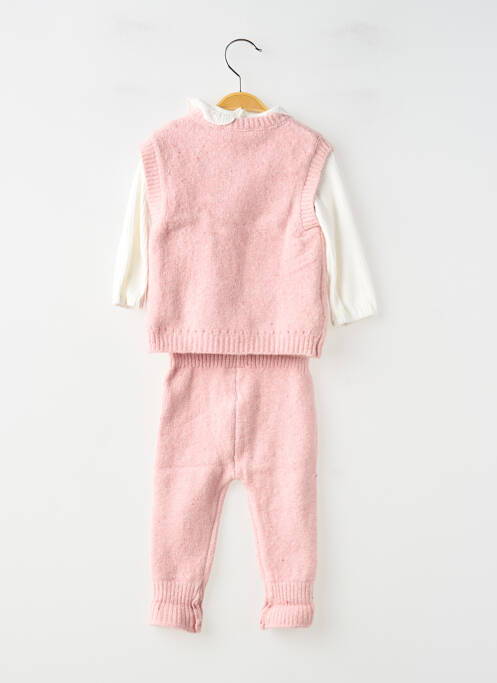 Ensemble pantalon coupe droite rose MAYORAL fille