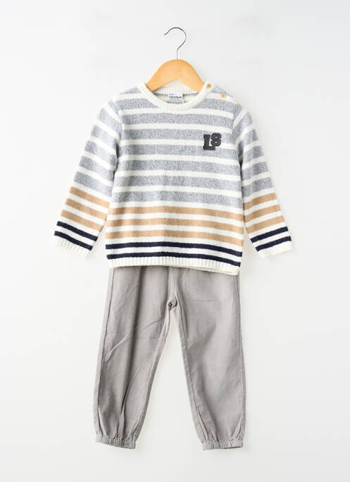 Ensemble pantalon bas pantalon gris LOSAN garcon