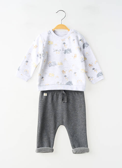 Ensemble pantalon type de haut t-shirt gris LOSAN garcon