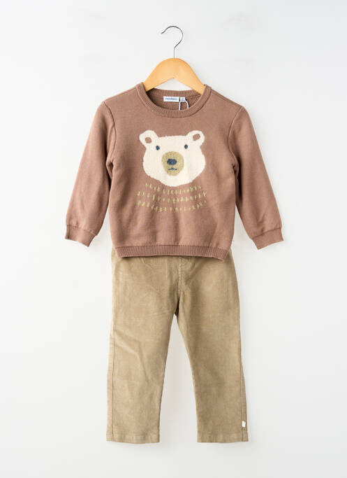 Ensemble pantalon bas pantalon marron NOUKIE'S garcon