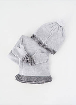 Bonnet maille fine gris MAYORAL fille