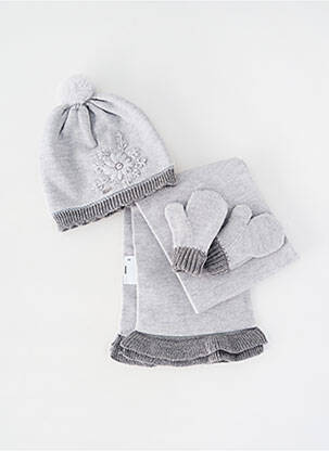 Bonnet maille fine gris MAYORAL fille