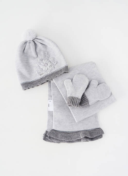 Bonnet maille fine gris MAYORAL fille