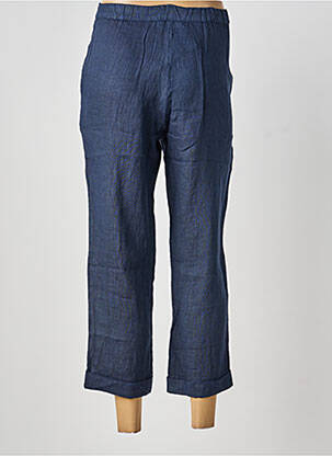 Pantacourt coupe droite bleu BLANC BOHEME femme