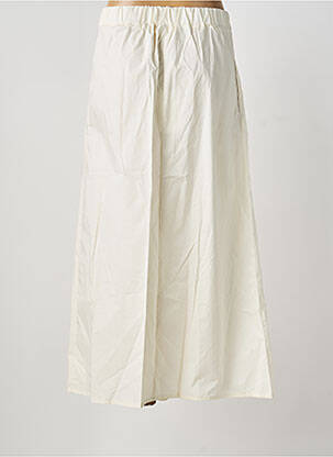 Jupe longue coupe évasée blanc BLANC BOHEME femme