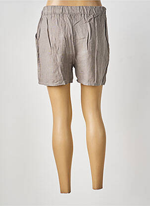 Short coupe droite beige BLANC BOHEME femme