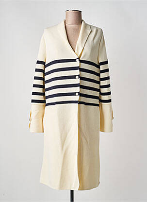 Gilet manches longues fermeture boutonnée sur le devant beige SAINT JAMES femme