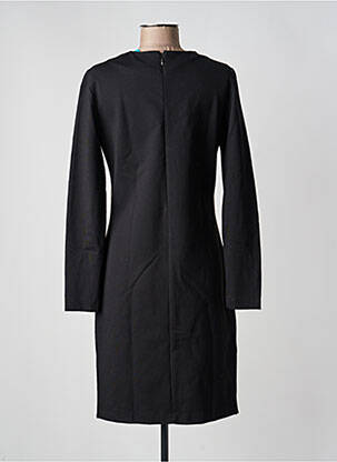 Robe mi-longue manches longues manches longues noir DELAHAYE femme