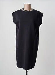 Robe mi-longue manches courtes manches courtes noir ARTLOVE femme