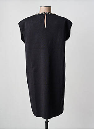 Robe mi-longue manches courtes manches courtes noir ARTLOVE femme