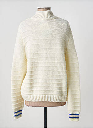 Pull coupe cintrée manches longues blanc SAINT JAMES femme