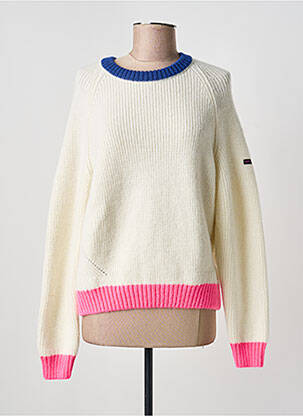 Pull coupe droite manches longues beige SAINT JAMES femme