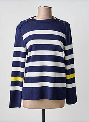 Pull col rond manches longues bleu SAINT JAMES femme