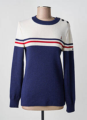 Pull coupe cintrée manches longues bleu SAINT JAMES femme