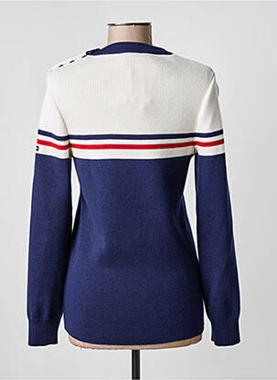 Pull coupe cintrée manches longues bleu SAINT JAMES femme