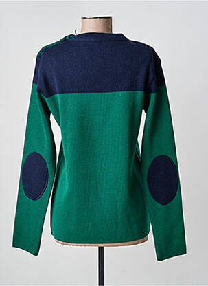 Pull coupe cintrée manches longues vert OPTIMIST' femme