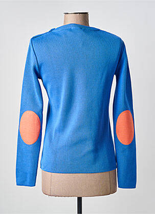 Pull coupe cintrée manches longues bleu OPTIMIST' femme