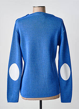 Pull coupe cintrée manches longues bleu OPTIMIST' femme