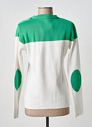 Pull coupe cintrée manches longues vert OPTIMIST' femme