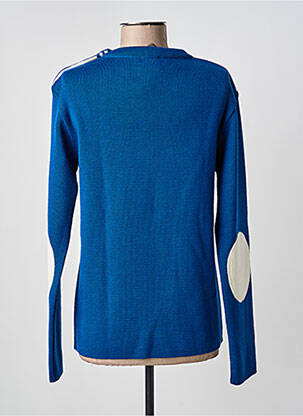 Pull coupe droite manches longues bleu OPTIMIST' femme