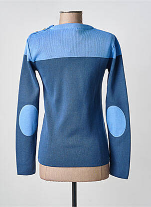 Pull coupe cintrée manches longues bleu OPTIMIST' femme
