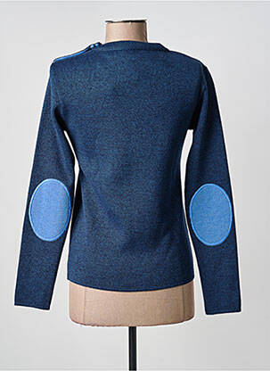 Pull coupe cintrée manches longues bleu OPTIMIST' femme