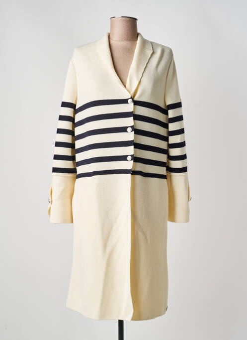 Gilet manches longues fermeture boutonnée sur le devant beige SAINT JAMES femme