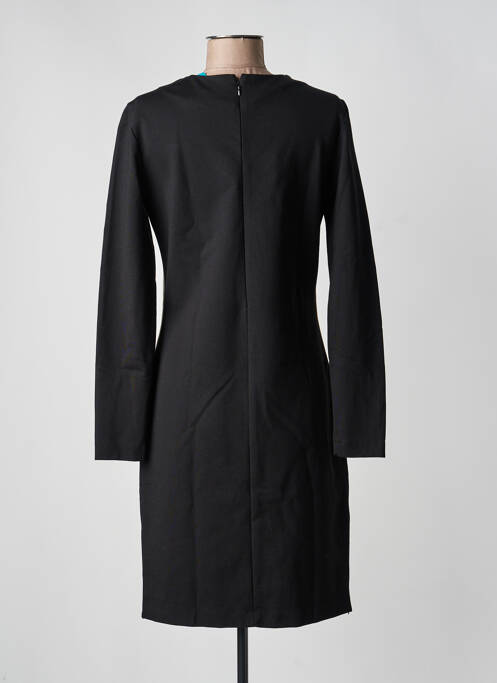 Robe mi-longue manches longues manches longues noir DELAHAYE femme