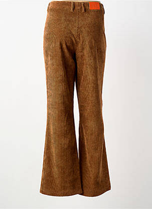 Pantalon droit stretch taille normale marron SOET femme