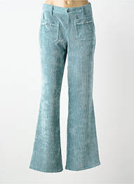 Pantalon flare stretch taille normale bleu SOET femme