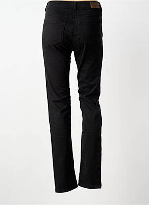 Pantalon slim tissage popeline taille normale noir SAINT JAMES femme