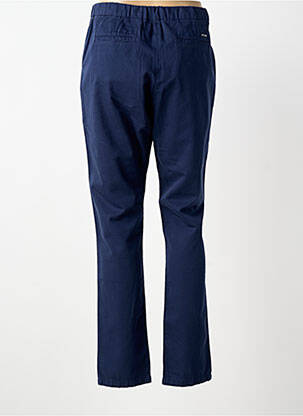 Pantalon droit tissage popeline taille normale bleu SAINT JAMES femme