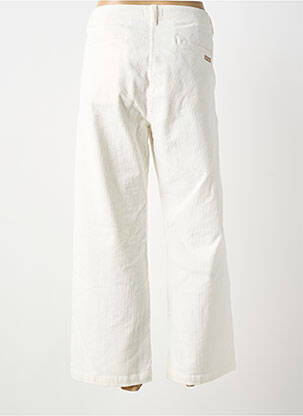 Pantalon droit stretch taille normale blanc SAINT JAMES femme