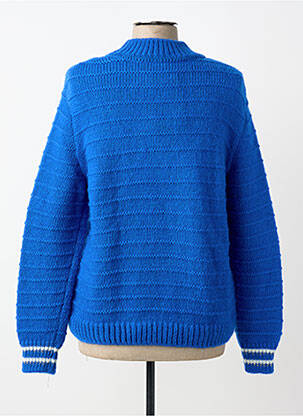 Pull coupe droite manches longues bleu SAINT JAMES femme
