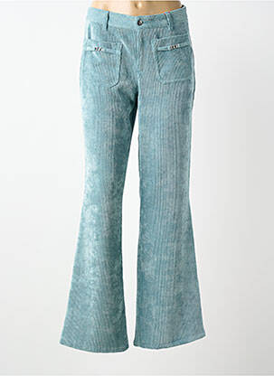 Pantalon flare stretch taille normale bleu SOET femme