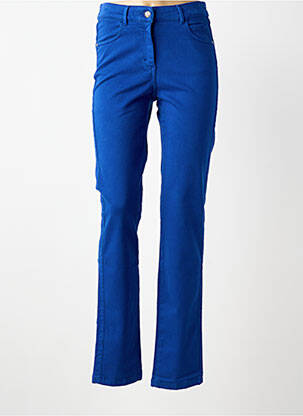 Pantalon slim stretch taille normale bleu SAINT JAMES femme