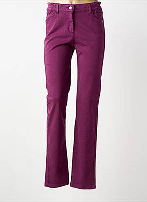 Pantalon slim stretch taille normale violet SAINT JAMES femme