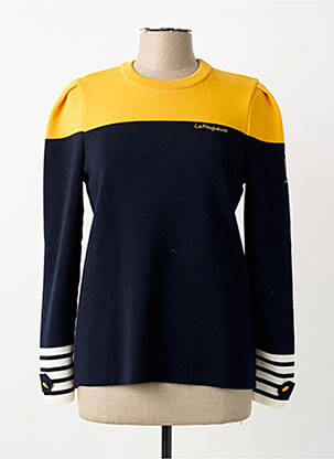 Pull coupe cintrée manches longues bleu SAINT JAMES femme