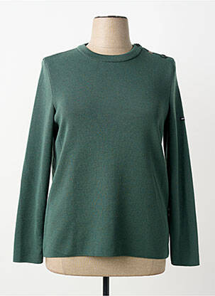 Pull coupe cintrée manches longues vert SAINT JAMES femme