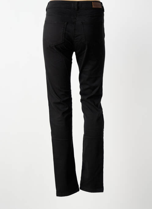 Pantalon slim tissage popeline taille normale noir SAINT JAMES femme