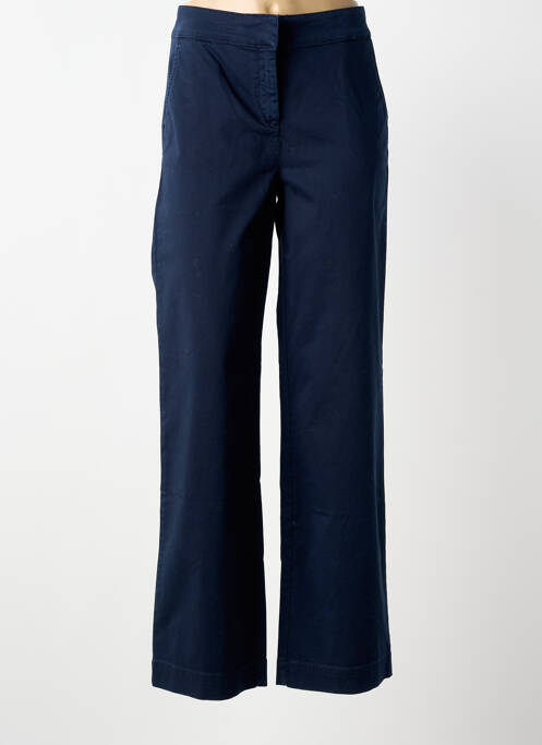 Pantalon chino tissage popeline taille normale bleu SAINT JAMES femme