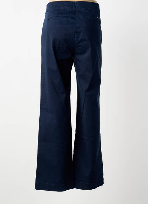 Pantalon chino tissage popeline taille normale bleu SAINT JAMES femme