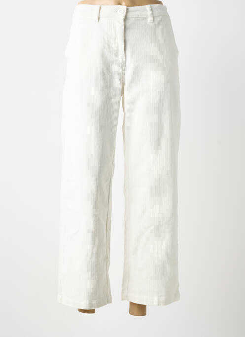 Pantalon droit stretch taille normale blanc SAINT JAMES femme
