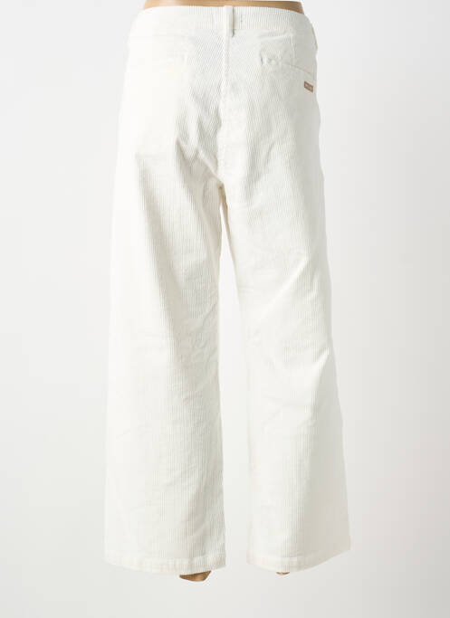 Pantalon droit stretch taille normale blanc SAINT JAMES femme