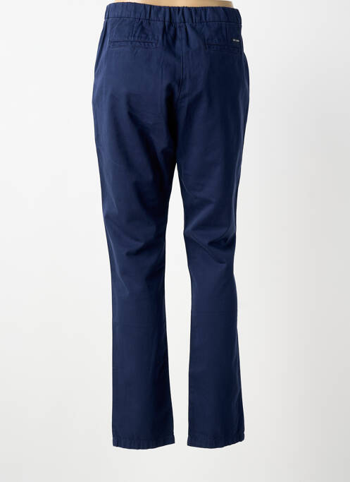 Pantalon droit tissage popeline taille normale bleu SAINT JAMES femme