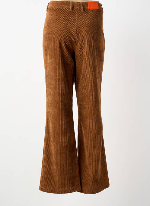 Pantalon droit stretch taille normale marron SOET femme
