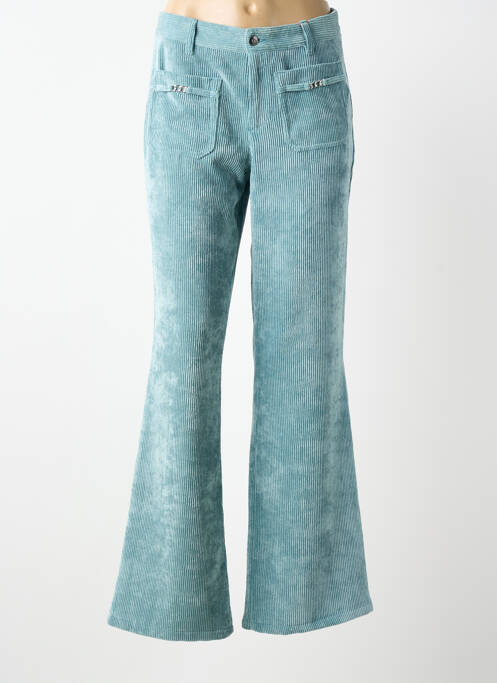 Pantalon flare stretch taille normale bleu SOET femme